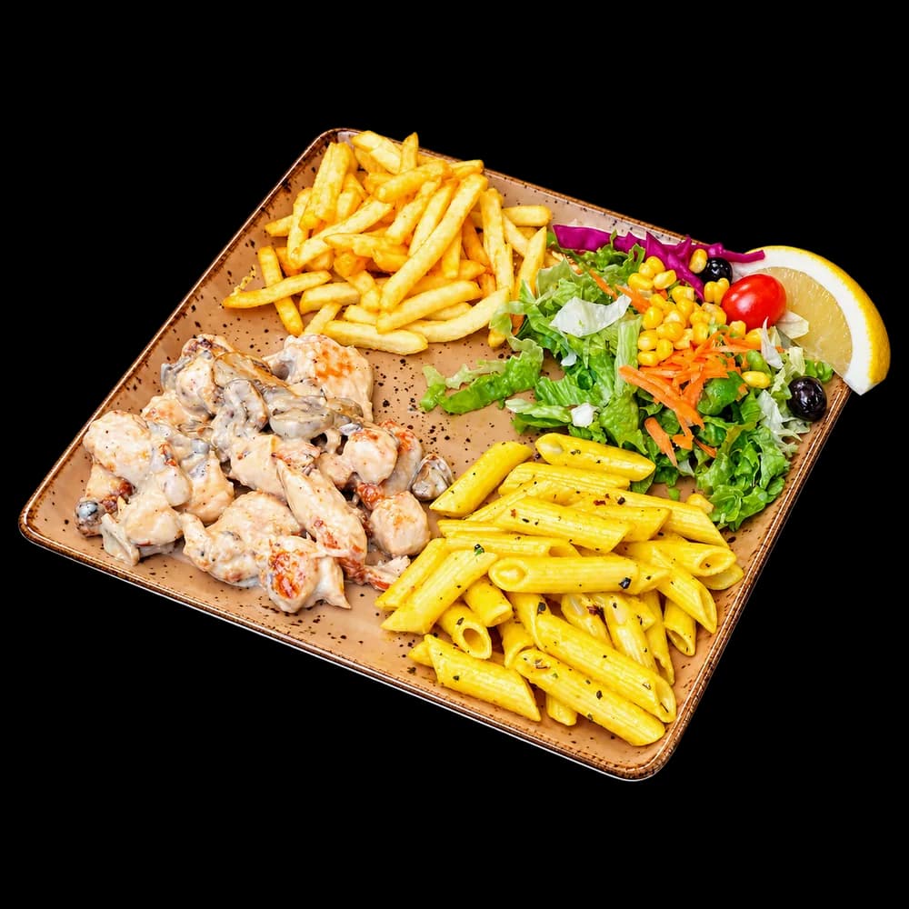 Kremalı Mantarlı Tavuk Tabağı